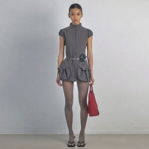 Sculptor Worldwide Cargo Dress - L - Charcoal grey